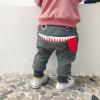 Digood Toddler Baby Jogger Pants, Infant Boys Girls Cartoon Monster Big Tongue Warm Harem Sweatpants Trousers(Gray, 18-24 Months) view 2