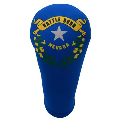 Nevada State Flag Driver 460cc Club Headcover Handmade by BeeJos