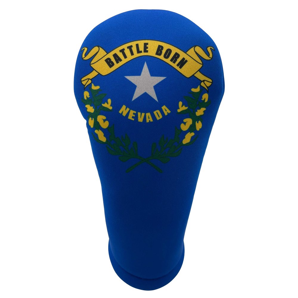 Nevada State Flag Driver 460cc Club Headcover Handmade by BeeJos