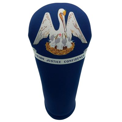 Louisana State Flag Driver 460cc Club Headcover Handmade by BeeJos