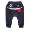 Toddler Baby Jogger Pants,Infant Boys Girls Cartoon Monster Big Tongue Warm Harem Sweatpants Trousers(Navy,18-24 Months) view 3