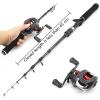 H/A New Lure Gun Grip Fishing Rod and Casting Wheel Set, Portable Telescopic Fishing Rod and Casting Wheel, Casting Set, Carbon Rod Set Bait 1-5g 1.5M 1.8M 1.9M ZYHYD view 4