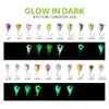 MUUNN 10Pack Glow Ice Fishing Jigs, Teardrop Tungsten Jigs for Panfish, HP61(6mm) view 4