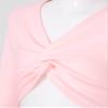 Oyolan Kids Girls Dance Crop Tops Ballet Sweater Long Sleeve Cardigan Shrug Wrap Top Dance Dress Cover Up Pink 11-12 Years view 3