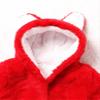 Duoremi Infant Baby Girls Long Sleeve Hooded Faux Fur Over Coat Princess Shoulder Cape Snowsuit Red 18-24 Months view 4