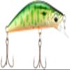 Major Craft EDN-45SS Minnow Eden Eden Slow Sinking, 1.8 inches (45 mm), 0.12 oz (3.0 g), 11 Green Gold Yamame view 2