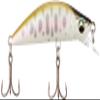 Major Craft EDN-45SS Minnow EDEN Slow Sinking 1.8 inches (45 mm), 0.1 oz (3.0 g), 01 Pearl Yamame view 2