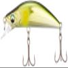 Major Craft EDN-45SS Minnow Eden Slow Sinking 1.8 inches (45 mm), 0.1 oz (3.0 g), 09 Gold Ayu view 1