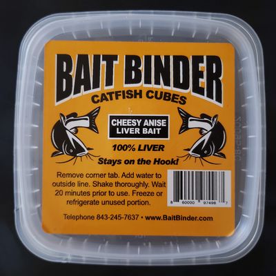Bait Binder Catfish Cubes - Liver Catfish Bait - Cheesy Anise