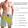 visesunny Little Duck with Wreath Men's Swim Trunks Quick Dry Bathing Suits Beach Holiday Party Swim Shorts view 4