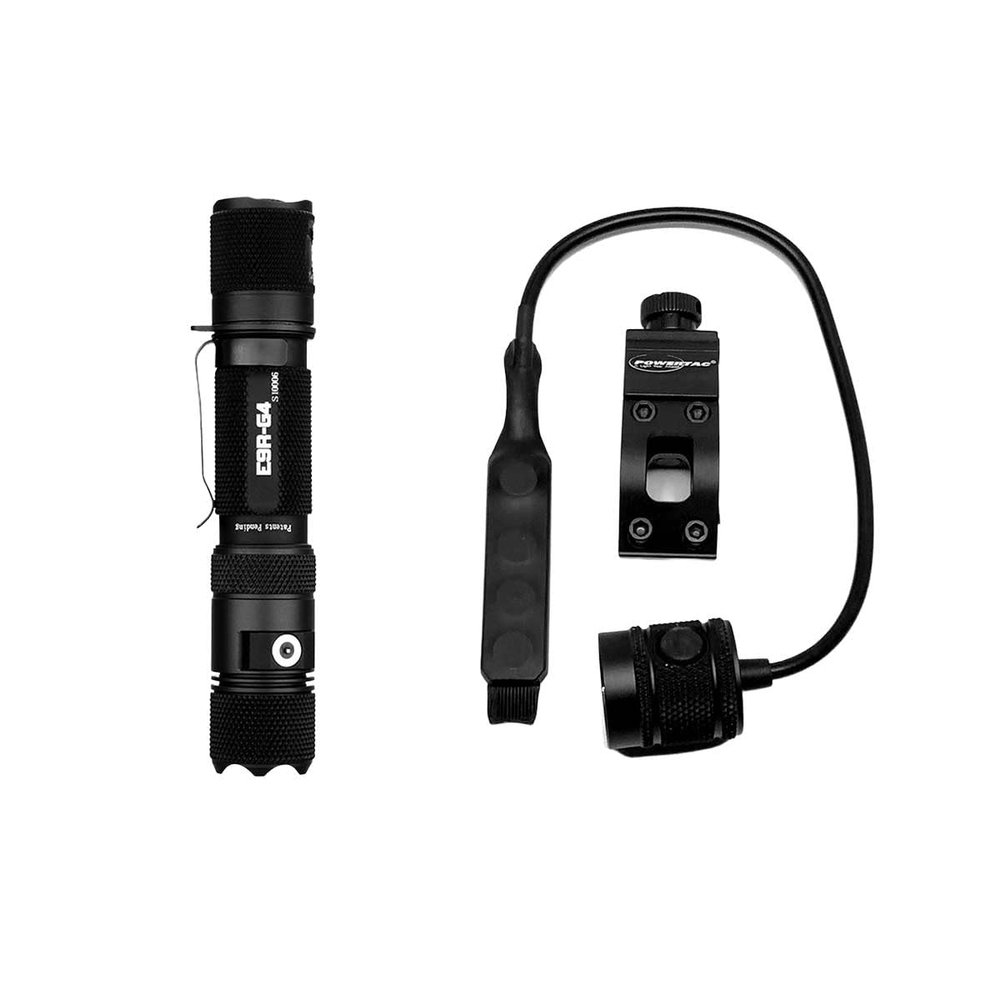 PowerTac E9R-G4-W: E9R-G4 2550 Lumen Tactical WML Flashlight Package