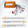 Gueiddi Ebike Brushless Controller, 48V/64V/72V Brushless Motor Controller 3 Mode Metal 1000W-1500W Motor Brushless Controller High Power Universal Brushless DC Motor Controller for Ebike & Scooter view 4