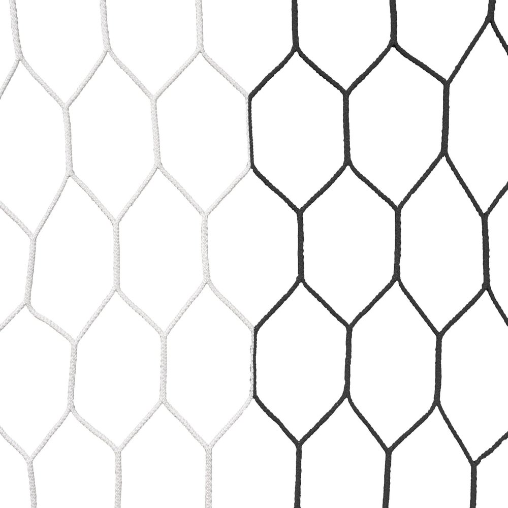 Kwik Goal Premier Hex Soccer Net, Black/White, 8H x 24W x 6D x 6B