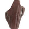 1911 Leather Holster, Right Hand OWB - Fits All 1911 Models with 4" and 5" Barrels - Premium Leather for 1911 .45 Full Size - Concealed Pancake Holster (Brown) view 1