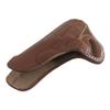 1911 Leather Holster, Right Hand OWB - Fits All 1911 Models with 4" and 5" Barrels - Premium Leather for 1911 .45 Full Size - Concealed Pancake Holster (Brown) view 3