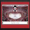 Chicago Blackhawks (center ice) - 44x18-inch Double Mat, Deluxe Framed Picture by Blakeway Panoramas view 1