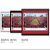 Ole Miss Football (end zone) - 40.25x13.75-inch Standard Framed Print by Blakeway Panoramas view 2