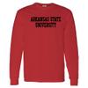UGP Campus Apparel AL01 - Arkansas State Red Wolves Basic Block Long Sleeve T Shirt - X-Large - Red view 1