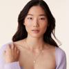 PAVOI Rhodium Plated Layered Pearl Pendant Necklace | Layering Necklaces for Women | Dainty Minimalist Design Pendant (Pearl, White Plated) view 3