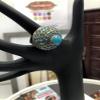 Afghan Turquoise Beads and stone Kuchi Ring, Handmade Afghan Ring, Boho Ring, Kuchi Ring, Gift For Her view 2