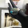 Afghan Turquoise Beads and stone Kuchi Ring, Handmade Afghan Ring, Boho Ring, Kuchi Ring, Gift For Her view 3