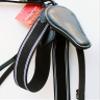 TackRus Horse English Padded Leather Riding Tack Stretchable Nylon Black Breastplate 803880BKC view 2
