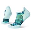 SmartWool SW001672G74M Women's Run Targeted Cushion Stripe Low Ankle Socks Twilight Blue M view 1