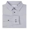 Calvin Klein Boys' Long Sleeve Slim Fit Dress Shirt, Button-down Style With Buttoned Cuffs & Shirttail Hem, Silver Metal, 10 Husky view 3