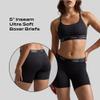 Woxer Boxer Shorts for Women - 5" Baller Boy Shorts Underwear for Women, Soft Modal - Seamless Chafe Free, No Show Underwear - Breathable and Moisture-Wicking - Full Coverage Fit, Pride Black 3.0 view 3