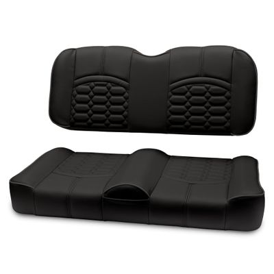 MODZ FS1 Custom Golf Cart Front Seat for Club Car Precedent/Onward/Tempo - [2004-Up] - Black Base - Cobra Pattern