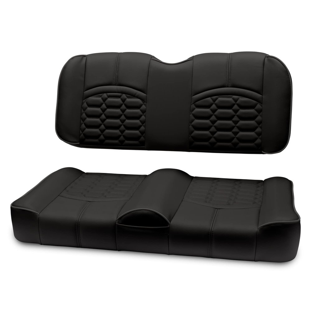 MODZ FS1 Custom Golf Cart Front Seat for Club Car Precedent/Onward/Tempo - [2004-Up] - Black Base - Cobra Pattern