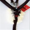Challenger Tack Horse English Padded Leather 5-Point Raised Breastplate with Original Lamb Faux Fur Padding 803933MGP view 4