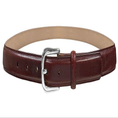A274NP Silver Buckle Genuine Full-Grain Cowhide Leather Dress Belt 1"(25mm) Wide (Silver Smooth Burgundy, 42)
