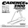 Icon Health & Fitness, Inc. Owners Manual 103427 Works W Weslo Cadence 3100 - WL361101 Treadmill view 1