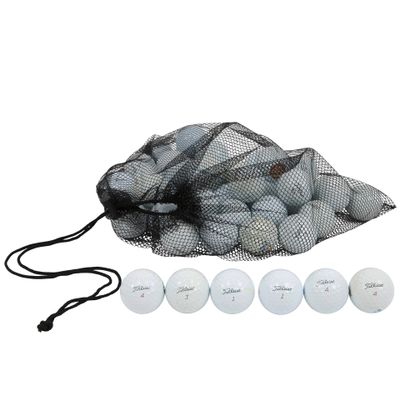 Clean Green Golf Balls 24 Ball Pack Recycled Used for Titleist Pro V1X Golf Balls Brand Bulk Mix - Good Condition for Titleist Golf Balls - Includes Mesh Carrying Bag & Recycled and Used Golf Balls