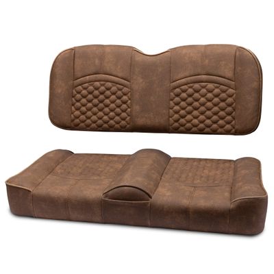 MODZ FS1 Custom Golf Cart Front Seat for Yamaha G29 Drive - [2007-2016] - [Add $40] - Brown Base - Honeycomb Pattern