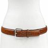 A274NP Silver Buckle Genuine Full-Grain Cowhide Leather Dress Belt 1"(25mm) Wide (Silver Alligator Tan, 44) view 2