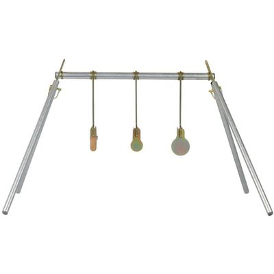 AR500 Steel Gong Target Set - Complete Ready to Shoot 1/2/3" x 3/8" Targets