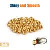 MUUNN 150pcs Tungsten Slotted Beads for Fly Tying, Sink Deeper and Faster 12 Colors/13 Sizes Slotted Tungsten Beads Fly Tying Beads Head Fly Tying Materials(Gold,3.8mm) view 2