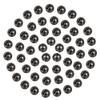 MUUNN 150pcs Tungsten Slotted Beads for Fly Tying, Sink Deeper and Faster 12 Colors/13 Sizes Slotted Tungsten Beads Fly Tying Beads Head Fly Tying Materials(Black Nickel,4.0mm) view 1