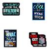 HVAC Stickers  Perfect for Any HVAC tech. Our Hard hat Stickers Include Images of HVAC Tools and Make Perfect HVAC Accessories. - Our Construction Stickers are Waterproof Vinyl Stickers. Pack of 14 view 4