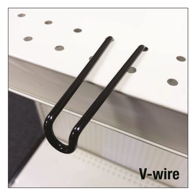 RETAIL FIRST INC V-Wire Hook Metal Black