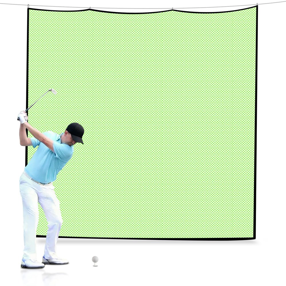 Gagalileo Golf Net for Hitting Cage - High Impact Replacement Practice Netting Easy Assemble Durable Nylon PE Blend for Backyard Indoor Garage Driving Chipping Training 10X10 FT