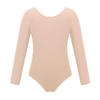 Fldy Kids Girls Basic Long Sleeves Leotard Ballet Dance Gymnastics Leotard Bodysuit Dancewear One Piece Outfit Apricot 3 Years view 1