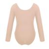Fldy Kids Girls Basic Long Sleeves Leotard Ballet Dance Gymnastics Leotard Bodysuit Dancewear One Piece Outfit Apricot 3 Years view 2
