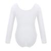 Fldy Kids Girls Basic Long Sleeves Leotard Ballet Dance Gymnastics Leotard Bodysuit Dancewear One Piece Outfit White 3 Years view 2