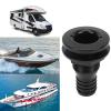 Thru Hull Fitting 11/4in Boat Thru Hull Connection Black Plastic Pipe Plumbing Fitting Accessory for Onboard Plumbing System view 2