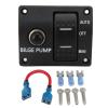 3 Way Bilge Pump Switch Panel Rocker Panel Switch 12V 24V 15A Circuit Breaker for Yacht Accessory view 1