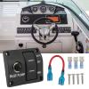3 Way Bilge Pump Switch Panel Rocker Panel Switch 12V 24V 15A Circuit Breaker for Yacht Accessory view 2