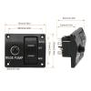 3 Way Bilge Pump Switch Panel Rocker Panel Switch 12V 24V 15A Circuit Breaker for Yacht Accessory view 3